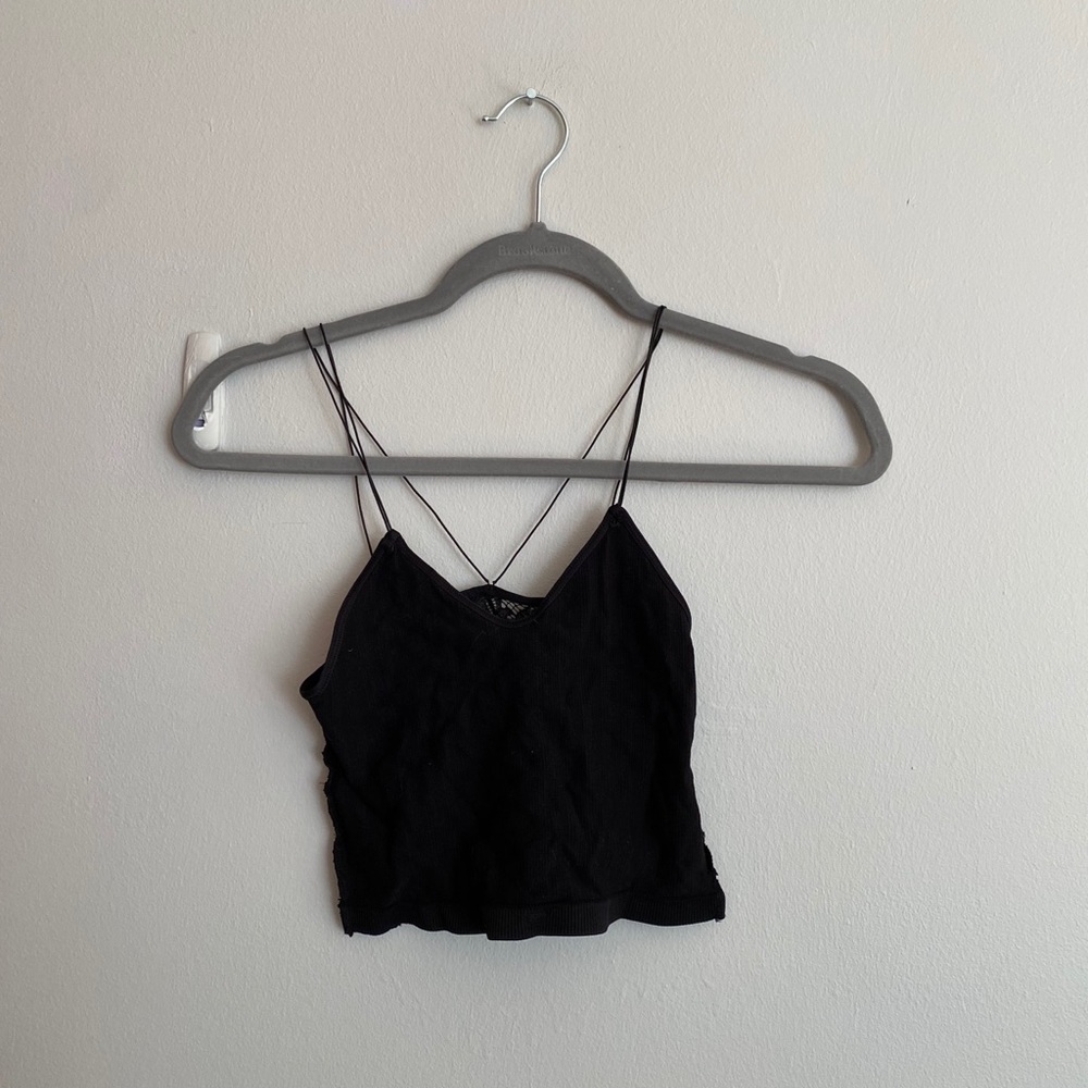 Black lace cami
